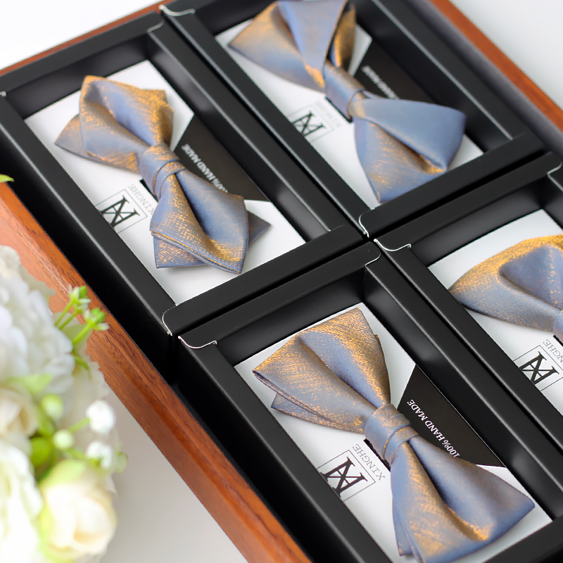 Men'S Grooming For Wedding - Pajarita de seda para boda, novio