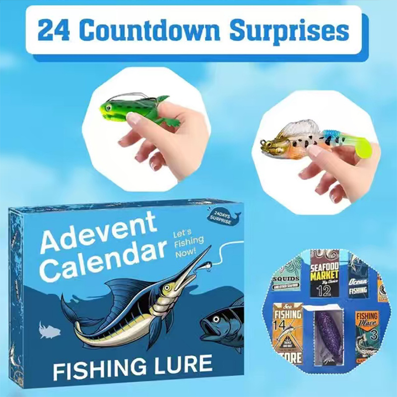 Mens Grooming Advent Calendar - Señuelo de pesca Calendario de Adviento