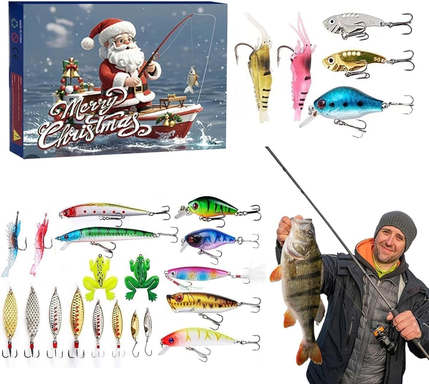 Mens Grooming Advent Calendar - Calendario de Adviento Pesca Cuenta regresiva