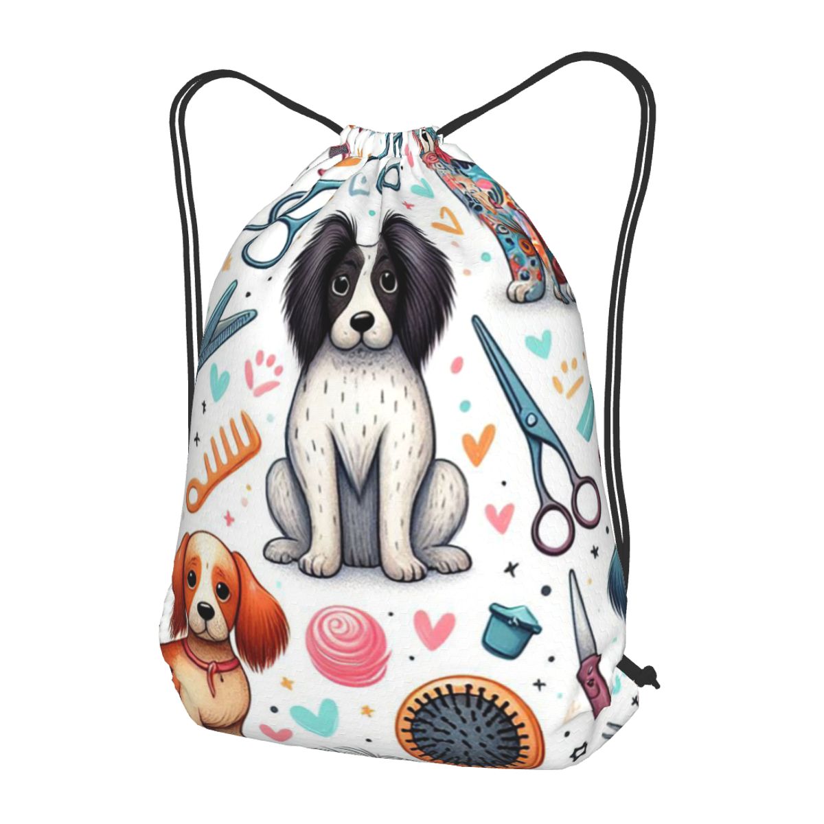 Men'S Grooming Bag - Mochilas con estampado de peluquería canina,
