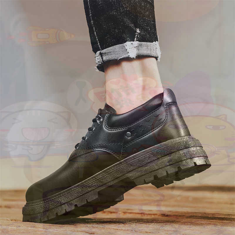 Men'S Grooming Store - Zapatillas deportivas de cuero Natural oscuro