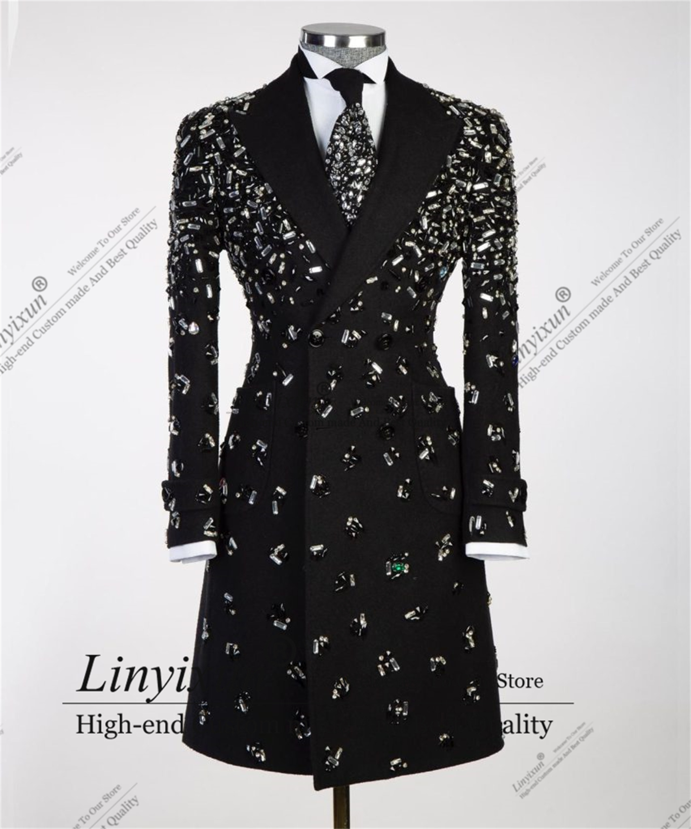 X Men Grooming - Trajes elegantes con cristales para hombre,