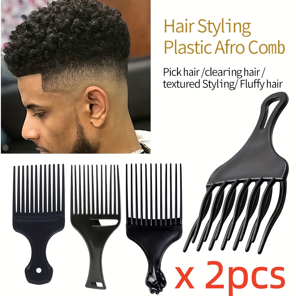 Men'S Grooming Haircut - Paquete de 2 peines profesionales para