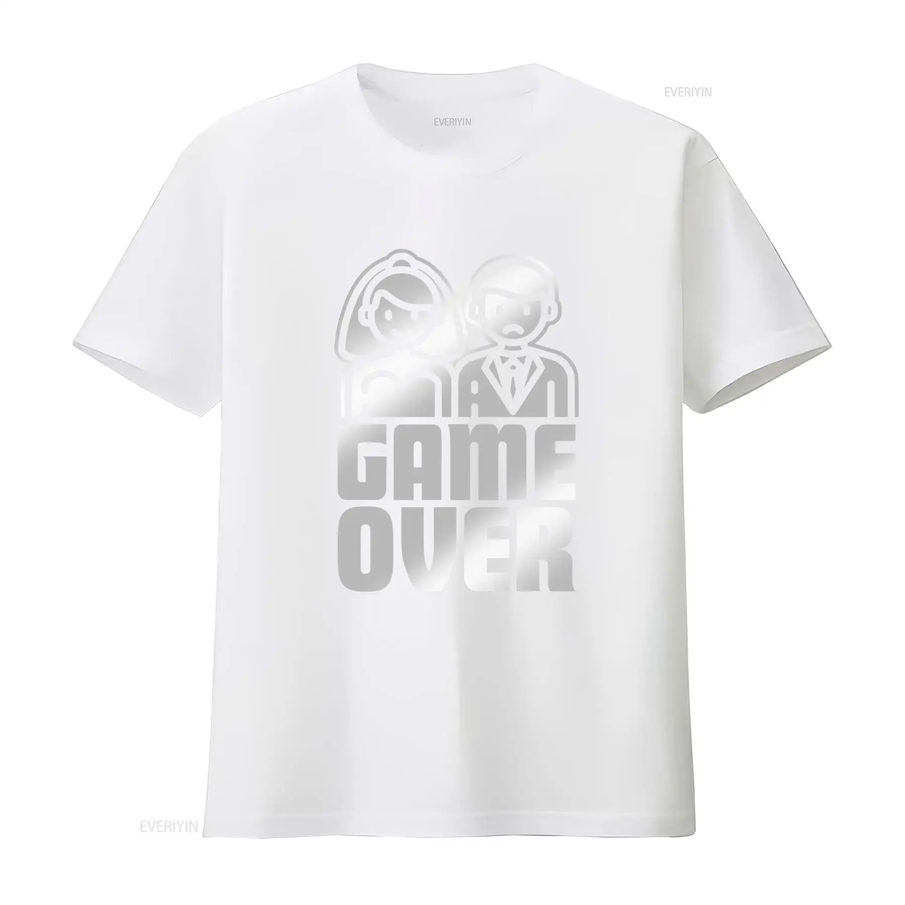 Camiseta divertida GAME OVER p - Men'S Grooming For Wedding reseña y precio